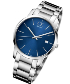 Calvin Klein City Blue Dial Silver Steel Strap Watch for Men - K2G2G14N Watches Calvin Klein   