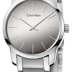 Calvin Klein City Silver Dial Silver Steel Strap Watch for Women - K2G23148 Watches Calvin Klein   