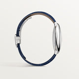 Cartier Ballon Bleu De Cartier Blue Dial Blue Leather Strap Watch For Men - WSBB0027