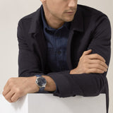 Cartier Ballon Bleu De Cartier Blue Dial Blue Leather Strap Watch For Men - WSBB0027