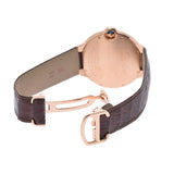 Cartier Ballon Bleu De Cartier Brown Dial Brown Leather Strap Watch For Men - W6920037