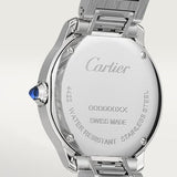 Cartier Ballon Bleu De Cartier Diamonds Silver Dial Silver Steel Strap Watch For Women - W4BB0022