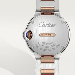 Cartier Ballon Bleu De Cartier Diamonds Silver Dial Two Tone Steel Strap Watch For Women - W3BB0026