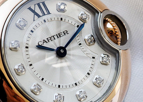 Cartier Ballon Bleu De Cartier Diamonds Silver Dial Two Tone Steel Strap Watch For Women - W3BB0026