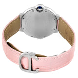 Cartier Ballon Bleu De Cartier Pink Dial Pink Leather Strap Watch For Women - WSBB0007