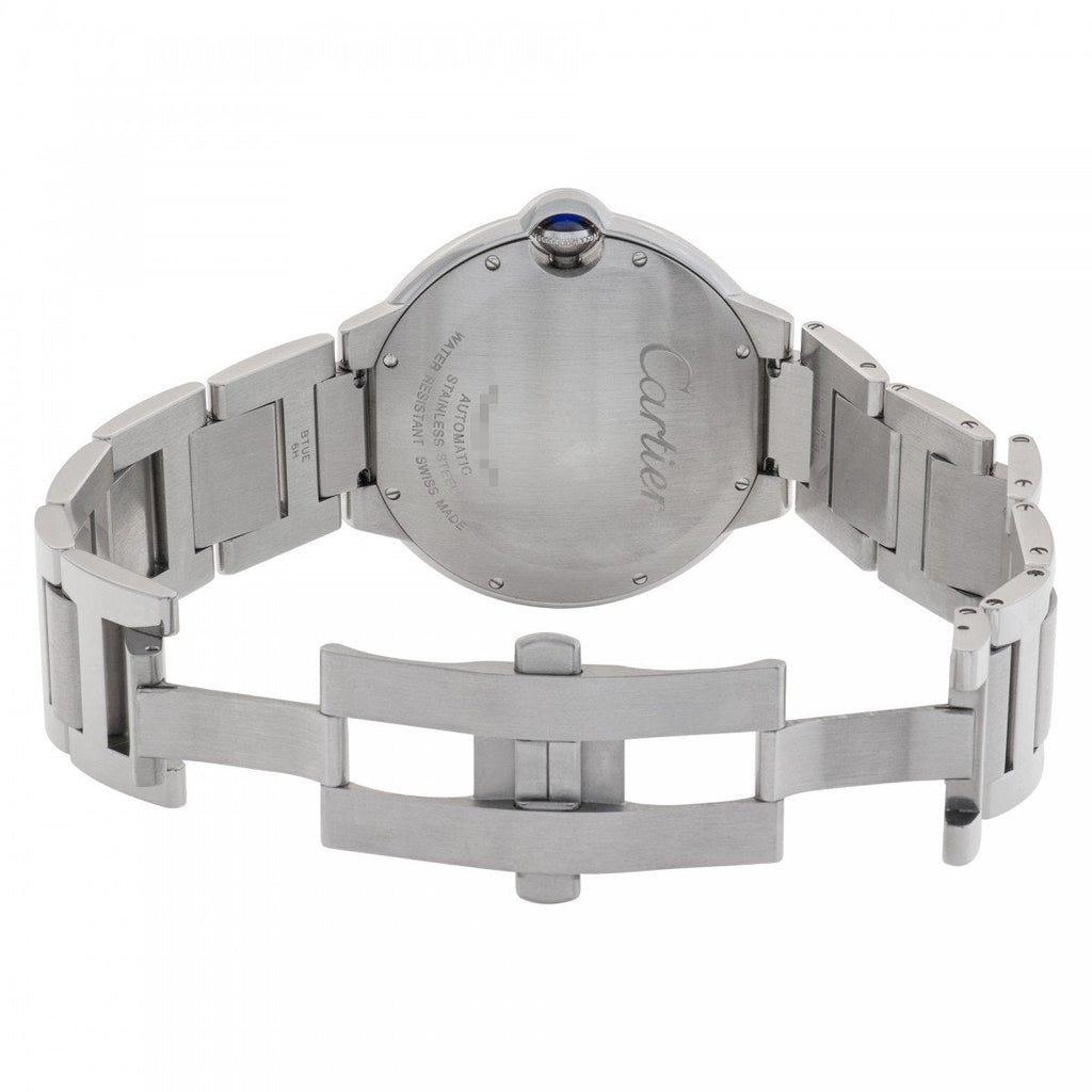 Cartier Ballon Bleu De Cartier Silver Dial Silver Steel Strap Watch For Men - WSBB0049