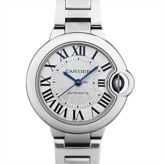 Cartier Ballon Bleu De Cartier Silver Dial Silver Steel Strap Watch For Women - WSBB0044