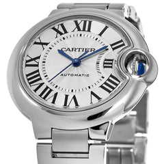 Cartier Ballon Bleu De Cartier Silver Dial Silver Steel Strap Watch For Women - WSBB0044