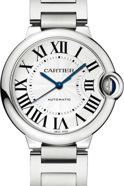 Cartier Ballon Bleu De Cartier Silver Dial Silver Steel Strap Watch For Women - WSBB0048