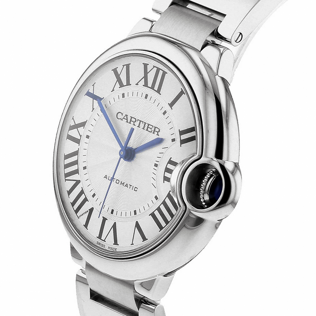 Cartier Ballon Bleu De Cartier Silver Dial Silver Steel Strap Watch For Women - WSBB0048