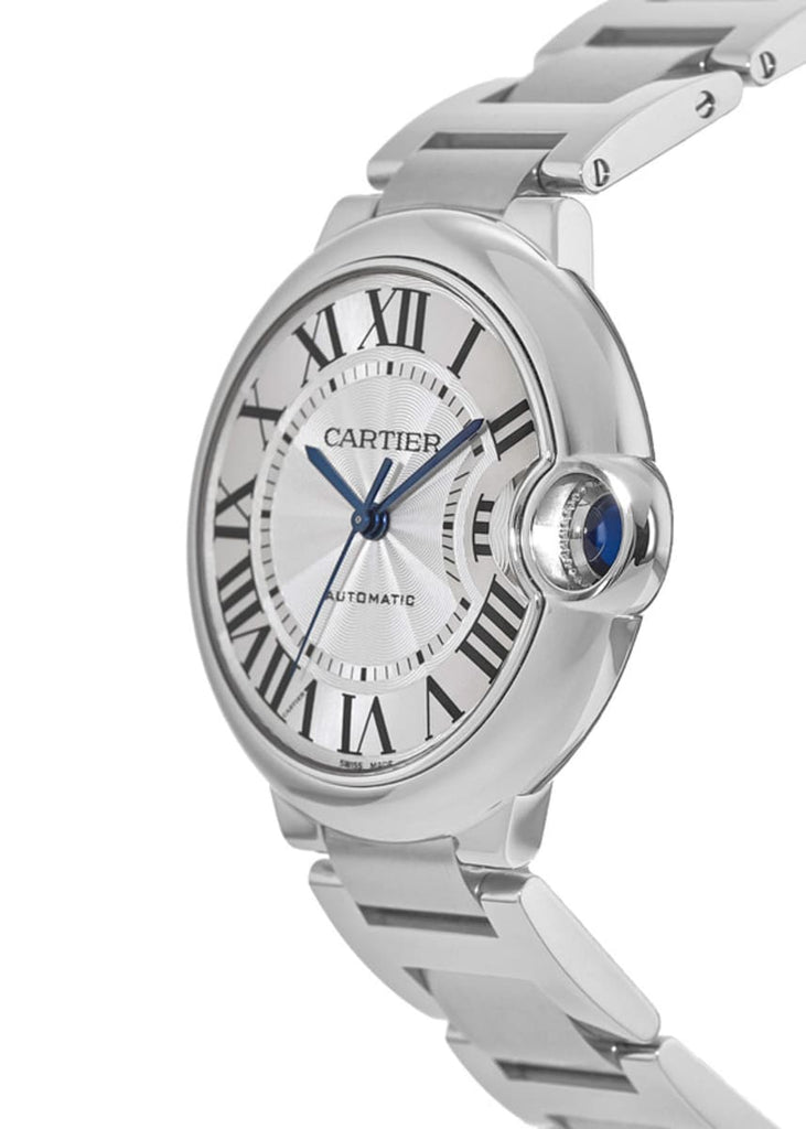 Cartier Ballon Bleu De Cartier Silver Dial Silver Steel Strap Watch For Women - WSBB0048