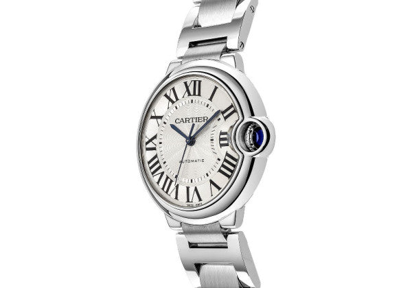 Cartier Ballon Bleu De Cartier Silver Dial Silver Steel Strap Watch For Women - WSBB0048