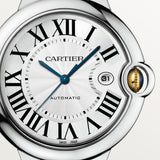 Cartier Ballon Bleu De Cartier Silver Dial Two Tone Steel Strap Watch For Men - W2BB0031