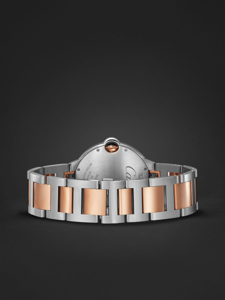 Cartier Ballon Bleu De Cartier Silver Dial Two Tone Steel Strap Watch For Men - W2BB0034
