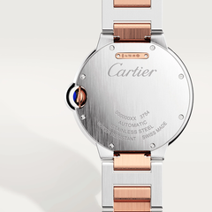 Cartier Ballon Bleu De Cartier Silver Dial Two Tone Steel Strap Watch For Men - W2BB0034