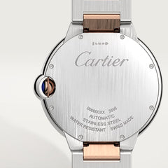 Cartier Ballon Bleu De Cartier Silver Dial Two Tone Steel Strap Watch For Men - W2BB0034