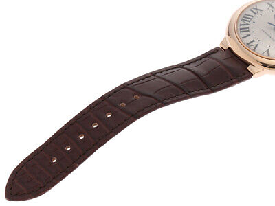 Cartier Ballon Bleu De Cartier White Dial Brown Leather Strap Watch For Women - WGBB0009