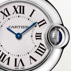 Cartier Ballon Bleu De Cartier White Dial Silver Steel Strap Watch For Women - W69010Z4