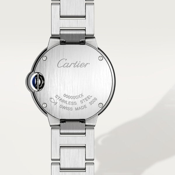 Cartier Ballon Bleu De Cartier Diamonds Silver Dial Silver Steel Strap Watch For Women - WE902073