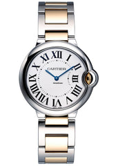 Cartier Ballon Bleu De Cartier Silver Dial Two Tone Steel Strap Watch For Unisex Watch - W69008Z3