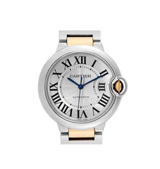 Cartier Ballon Bleu De Cartier Silver Dial Two Tone Steel Strap Watch For Unisex Watch - W69008Z3