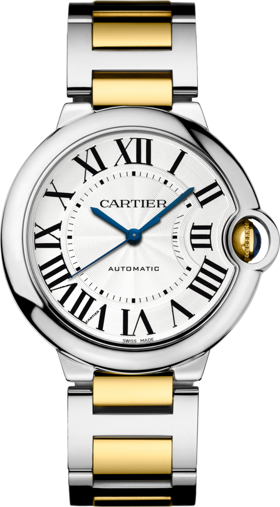 Cartier Ballon Bleu De Cartier Silver Dial Two Tone Steel Strap Watch For Women - W2BB0030