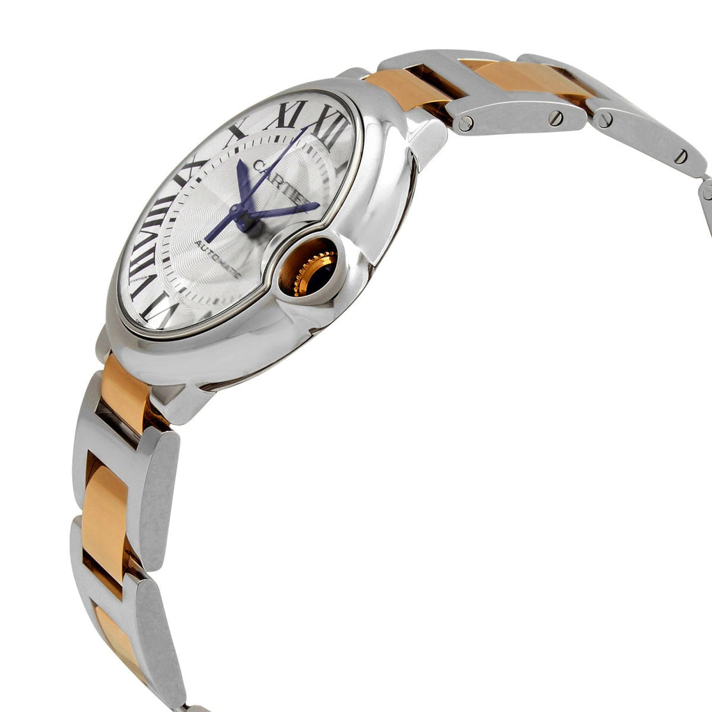 Cartier Ballon Bleu De Cartier Silver Dial Two Tone Steel Strap Watch For Women - W2BB0030