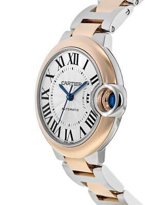 Cartier Ballon Bleu De Cartier Silver Dial Two Tone Steel Strap Watch For Women - W2BB0032