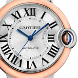 Cartier Ballon Bleu De Cartier Silver Dial Two Tone Steel Strap Watch For Women - W2BB0032