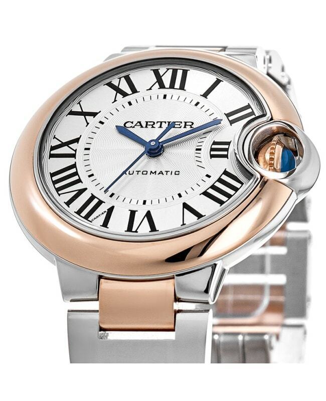 Cartier Ballon Bleu De Cartier Silver Dial Two Tone Steel Strap Watch For Women - W2BB0032