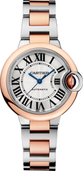 Cartier Ballon Bleu De Cartier Silver Dial Two Tone Steel Strap Watch For Women - W2BB0032