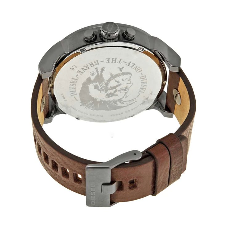 Diesel Mr Daddy 2.0 Black Dial Brown Leather Strap Watch For Men - DZ7332 Watches Diesel   