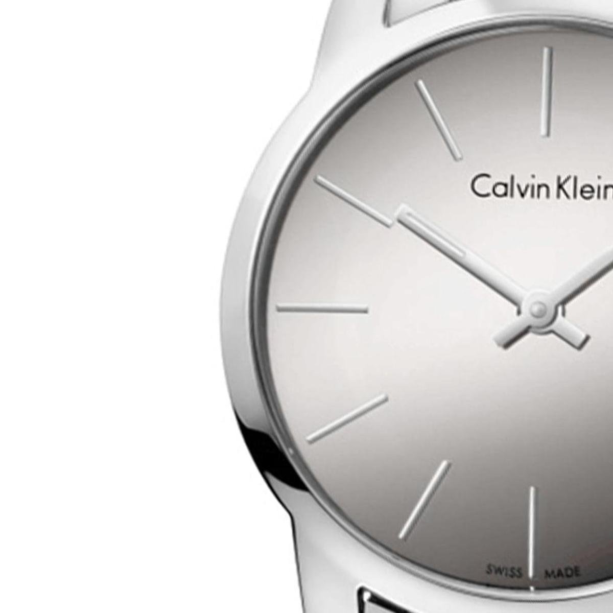 Calvin Klein City Silver Dial Silver Steel Strap Watch for Women - K2G23148 Watches Calvin Klein   