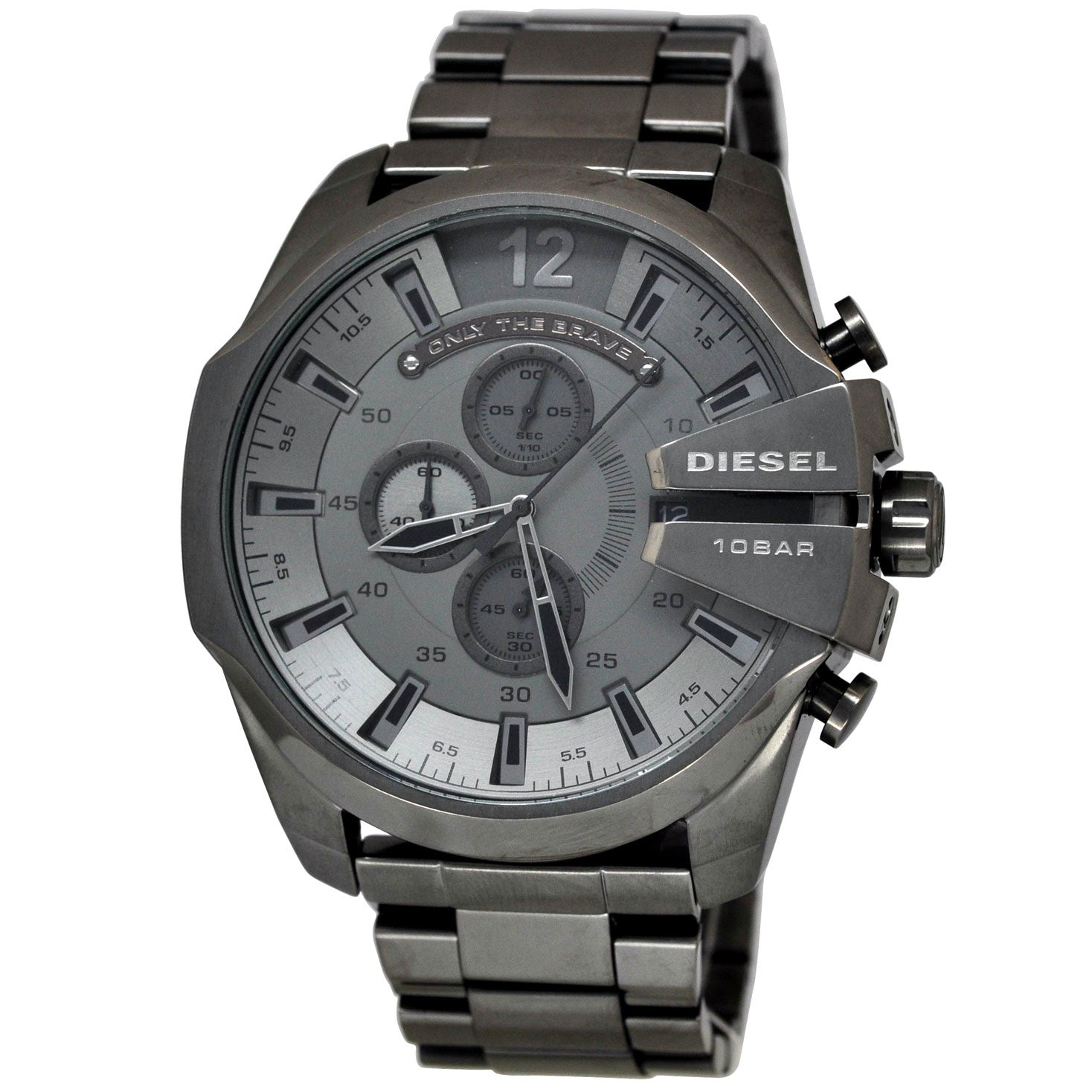 Diesel Mega Chief Chronograph Grey Dial Gunmetal Men's Watch - DZ4282 Watches Diesel   