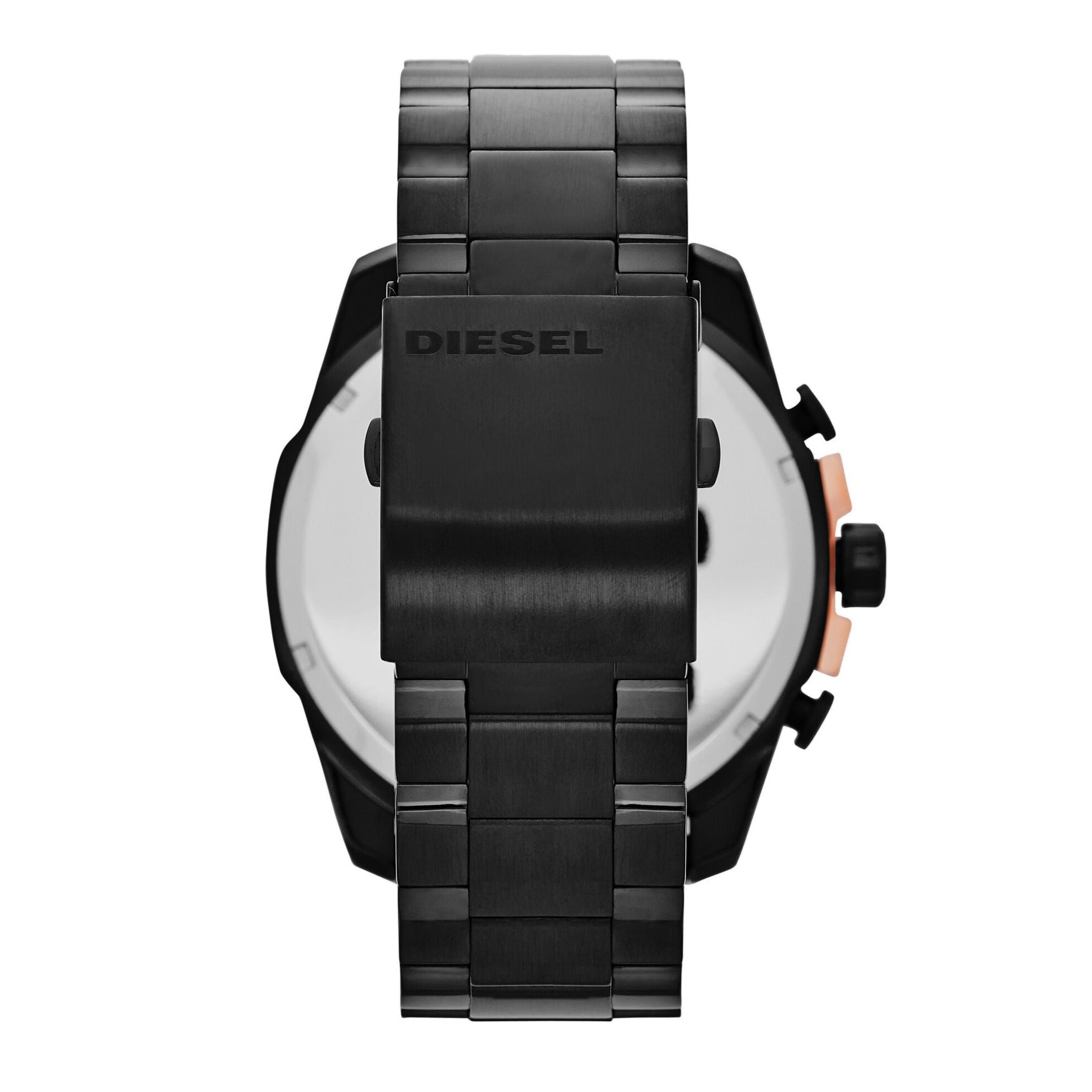 Diesel Mega Chief Black Dial Black Stainless Steel Watch For Men - DZ4309 Watches Diesel   