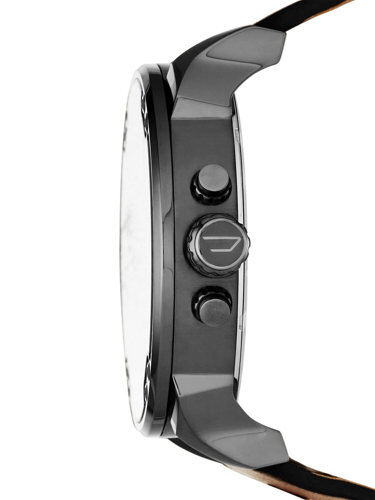 Diesel Mr Daddy 2.0 Black Dial Brown Leather Strap Watch For Men - DZ7332 Watches Diesel   