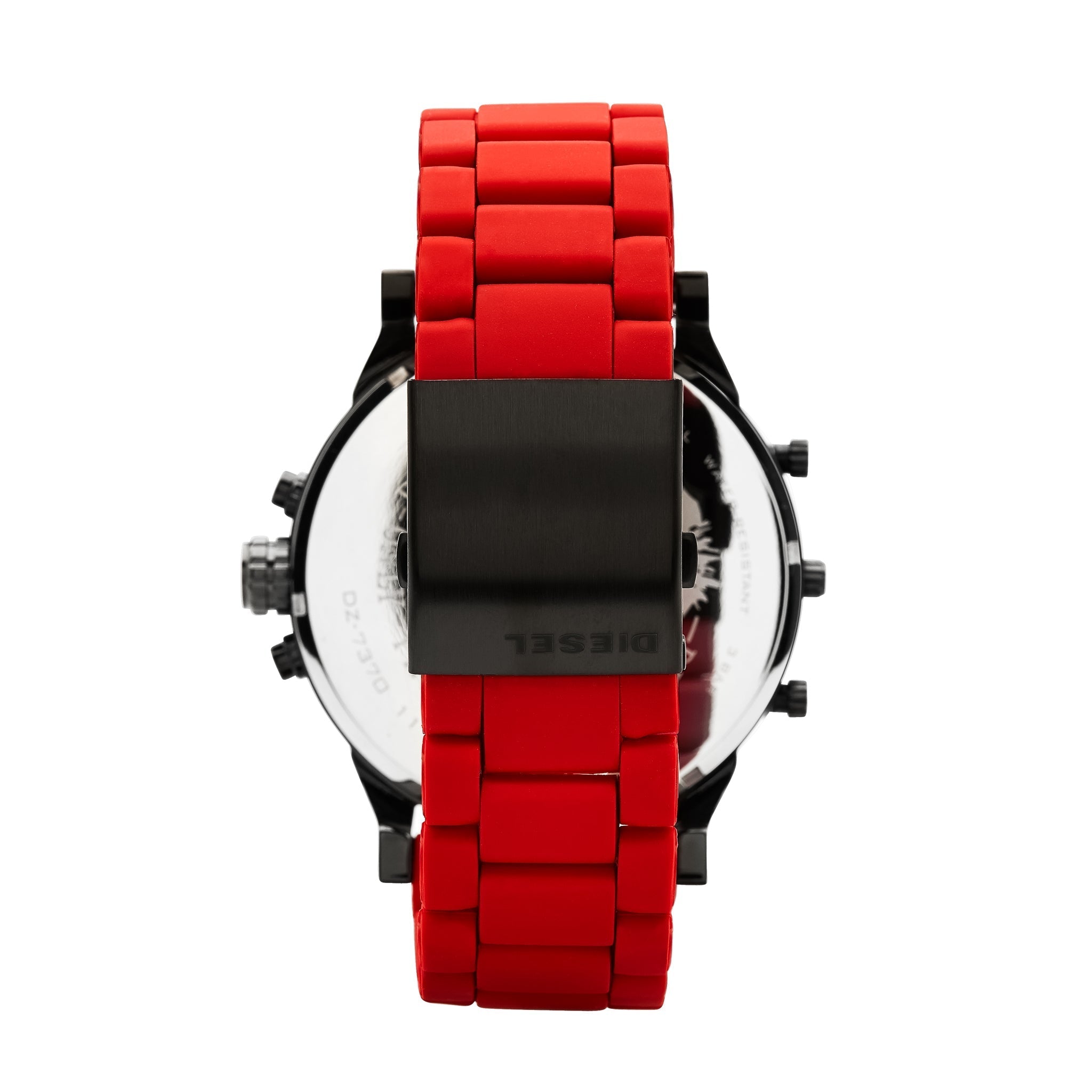 Diesel Mr Daddy 2.0 Black Dial Red Stainless Steel Watch For Men - DZ7370 Watches Diesel   