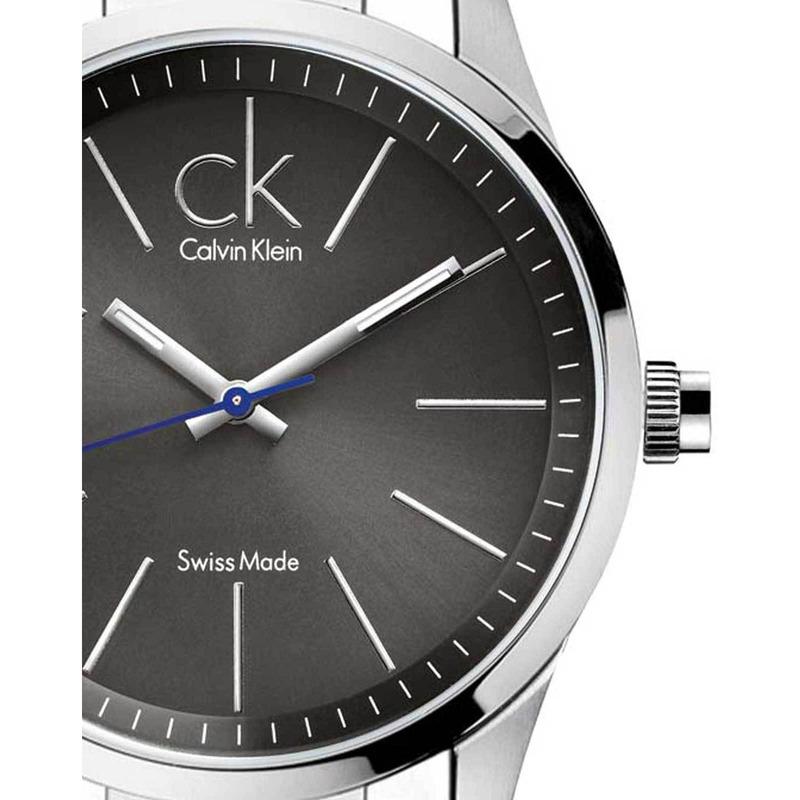 Calvin Klein Bold Grey Dial Silver Steel Strap Watch for Men - K2241107 Watches Calvin Klein   