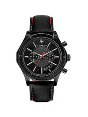 Maserati Circuito Black Dial Leather Strap Watch For Men - R8871627004 Watches Maserati   