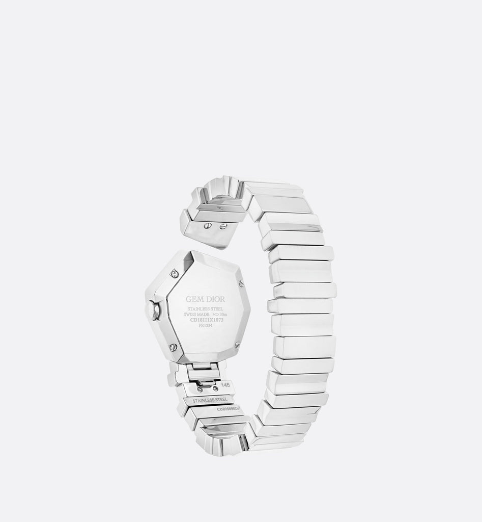 Dior Gem Dior Mother Of Pearl Dial Silver Steel Strap Watch For Women - CD18111X1073