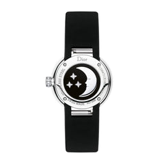Dior La D De Dior Dior Rose Céleste Diamonds Mother Of Pearl Dial Black Leather Strap Watch For Women - CD04711X1001 0000