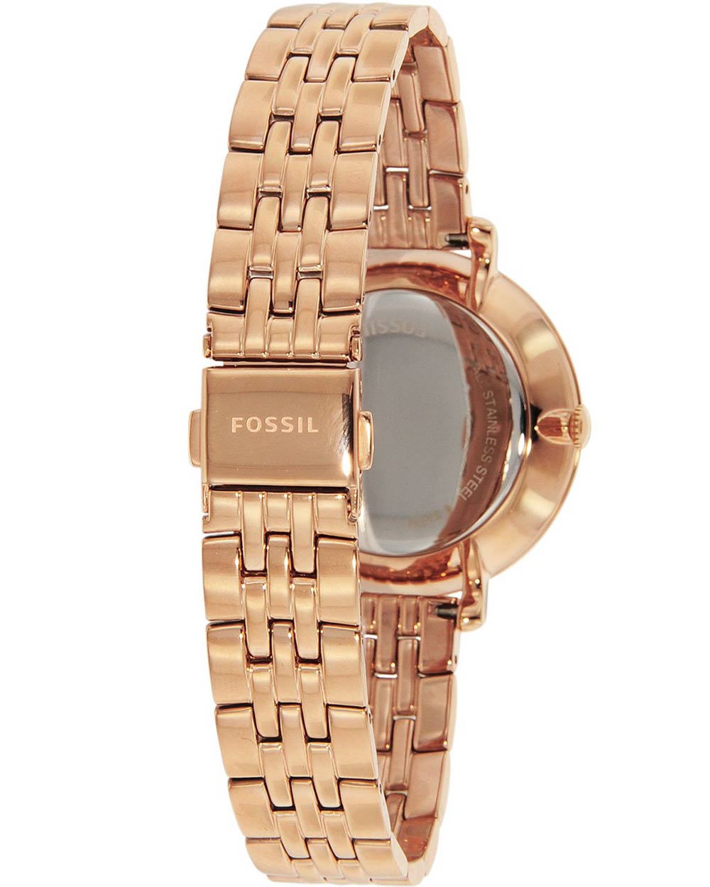 Fossil Jacqueline Rose Gold Dial Rose Gold Steel Strap Watch for Women - ES3435 Watches Fossil   