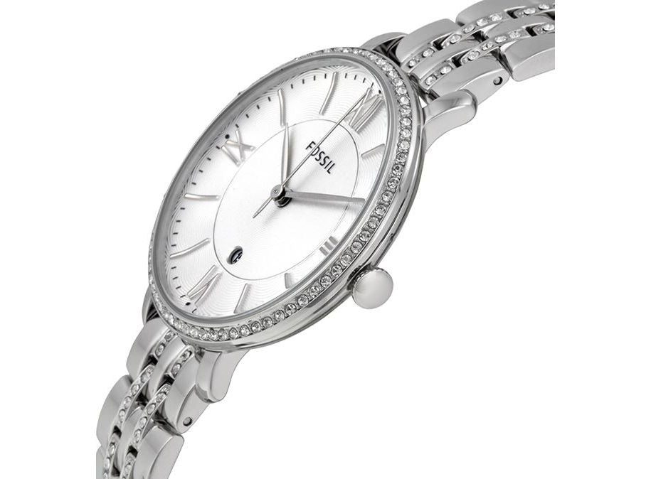 Fossil Jacqueline White Dial Silver Steel Strap Watch for Women - ES3545 Watches Fossil   