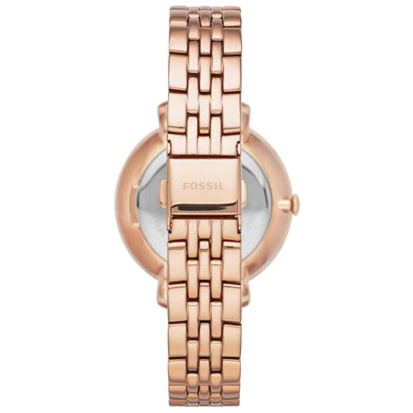 Fossil Jacqueline Rose Gold Dial Rose Gold Steel Strap Watch for Women - ES3546 Watches Fossil   