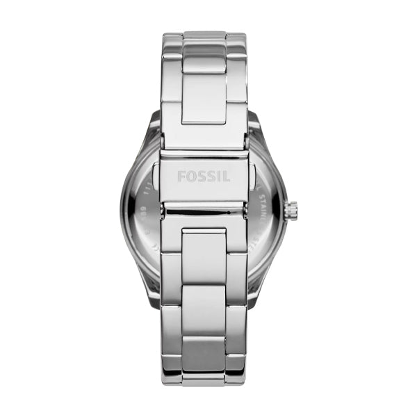 Fossil Stella Silver Dial Silver Steel Strap Watch for Women - ES3588 Watches Fossil   