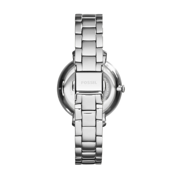 Fossil Jacqueline Silver Dial Silver Steel Strap Watch for Women - ES3664 Watches Fossil   