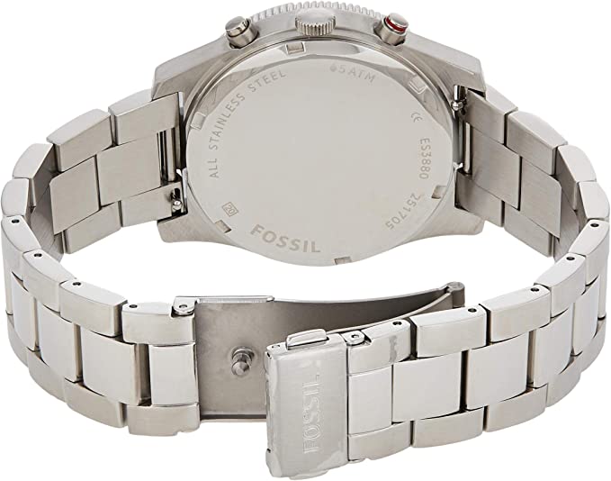 Fossil Virginia Pink Dial Silver Steel Strap Watch for Women - ES3504 Watches Fossil   