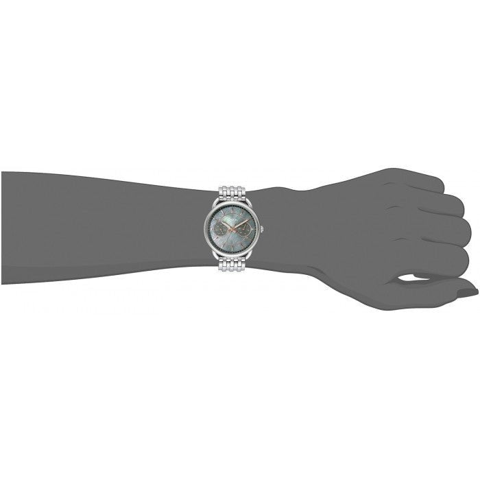 Fossil Tailor Black Mother of Pearl Dial Silver Stainless Steel Strap Watch for Women - ES3911 Watches Fossil   