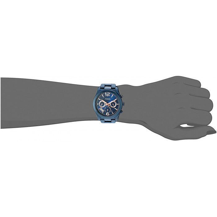 Fossil Perfect Boyfriend Multifunction Blue Dial Blue Steel Strap Watch for Women - ES4093 Watches Fossil   