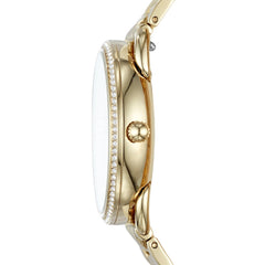 Fossil Tailor Gold Dial Gold Stainless Steel Strap Watch for Women - ES4263 Watches Fossil   